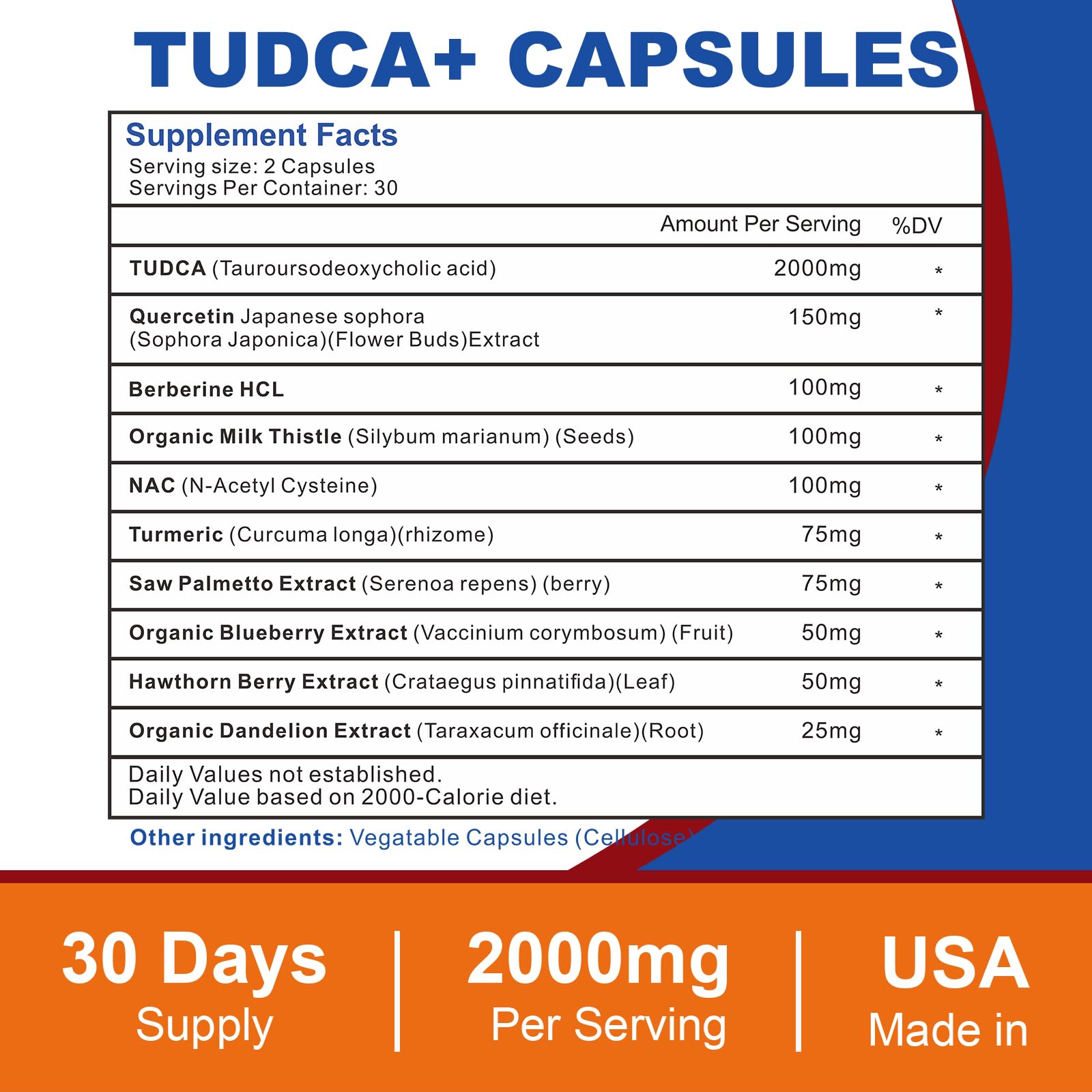 Close-up of 60 vegetarian capsules from Spliferkou Tudca Liver Support