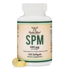 SPM Max bottle with 120 softgels and 500mg per softgel