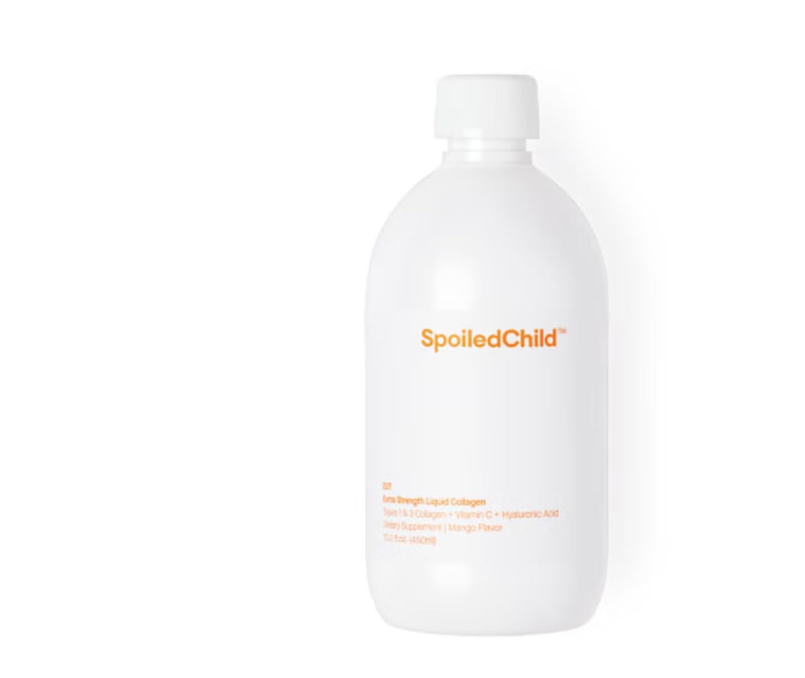 SpoiledChild E27 Extra Strength Liquid Collagen bottle mango flavor 400 ml