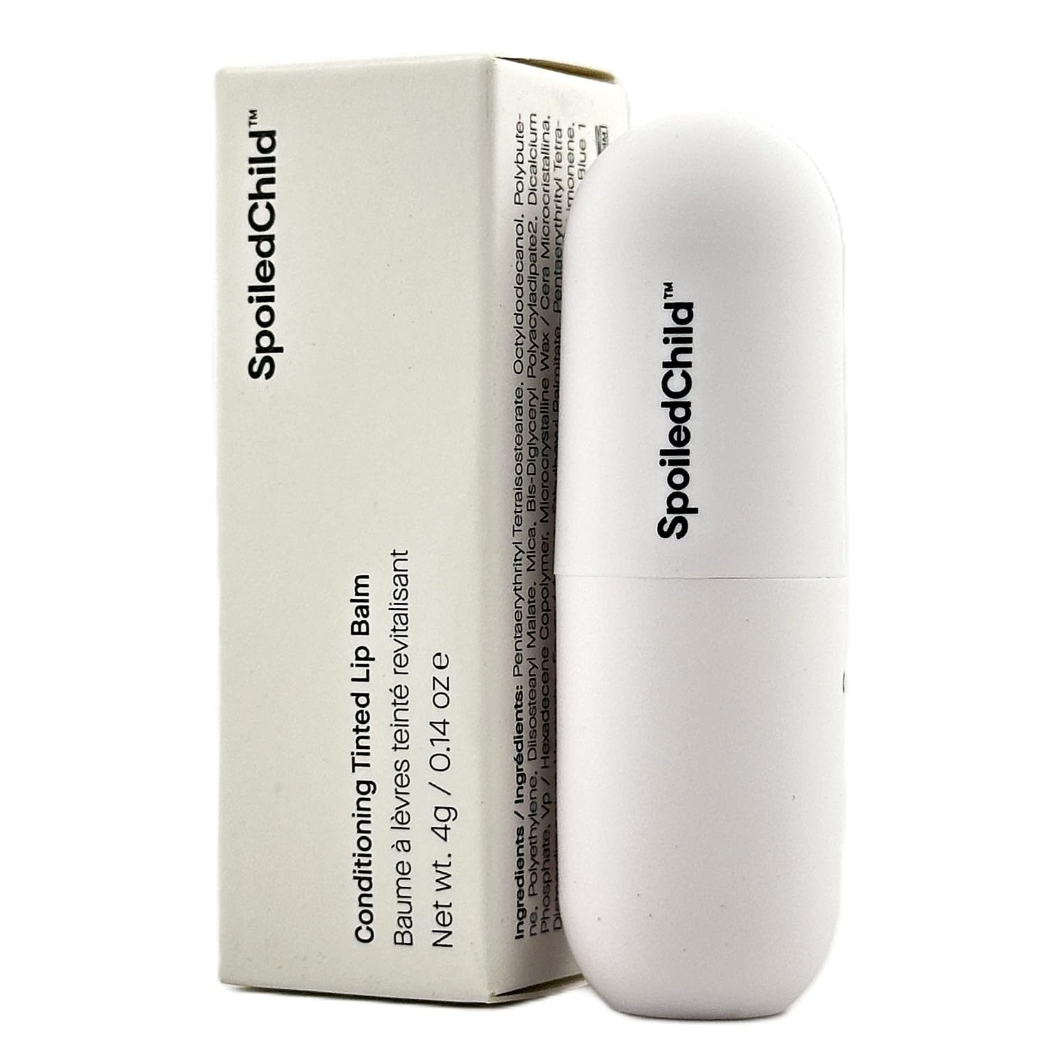 SpoiledChild tint with conditioning formula shown in a close swatch for gentle finish.