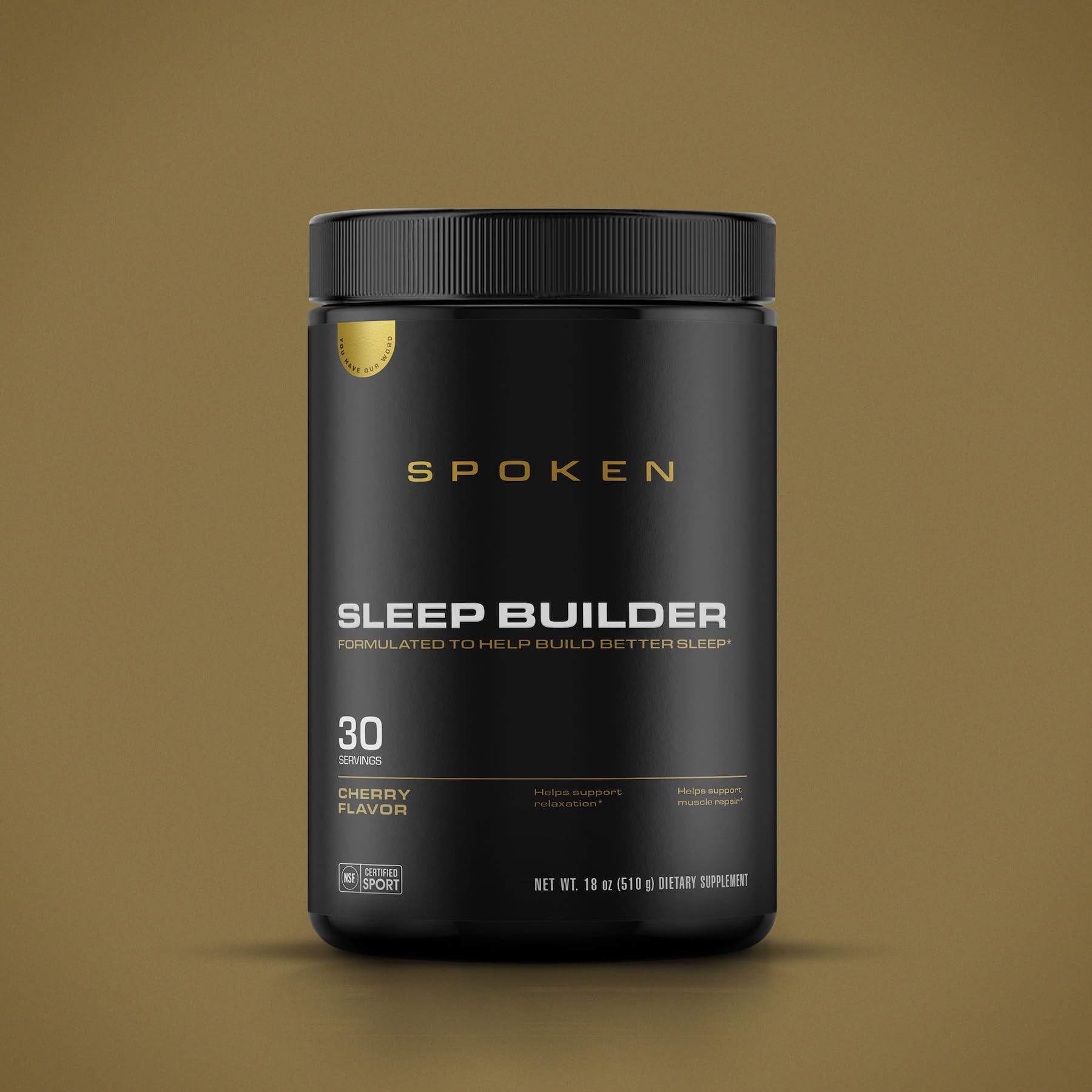Back label of Sleep Builder packaging highlighting magnesium forms