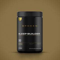 Back label of Sleep Builder packaging highlighting magnesium forms