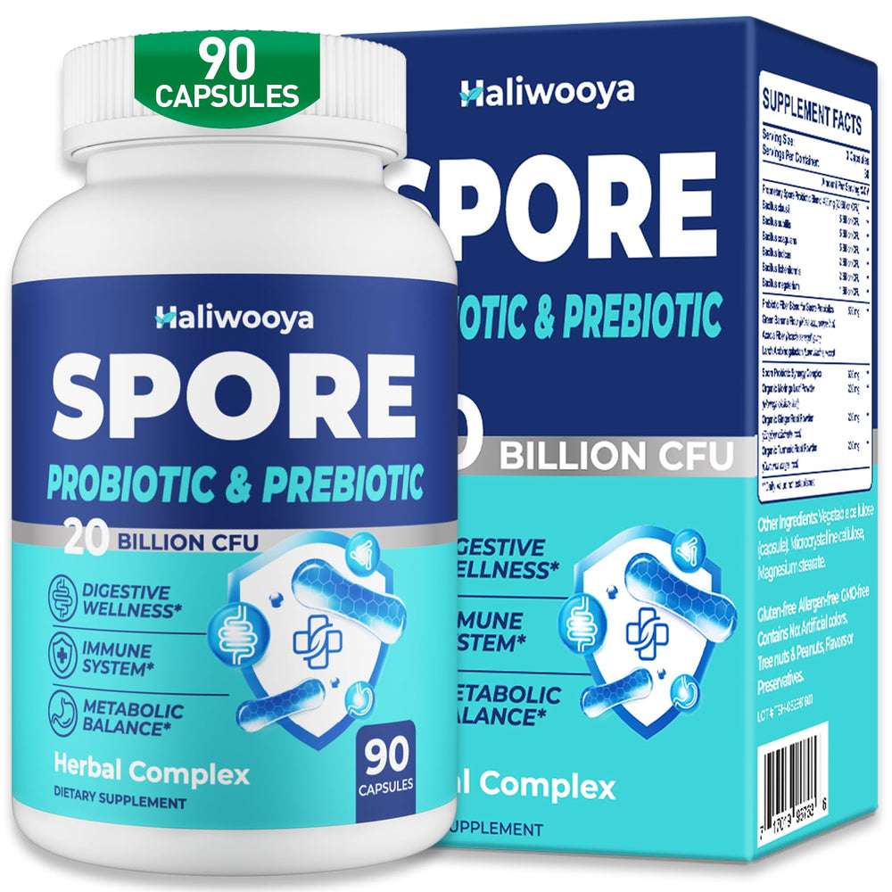 100% Spore Probiotic bottle with label