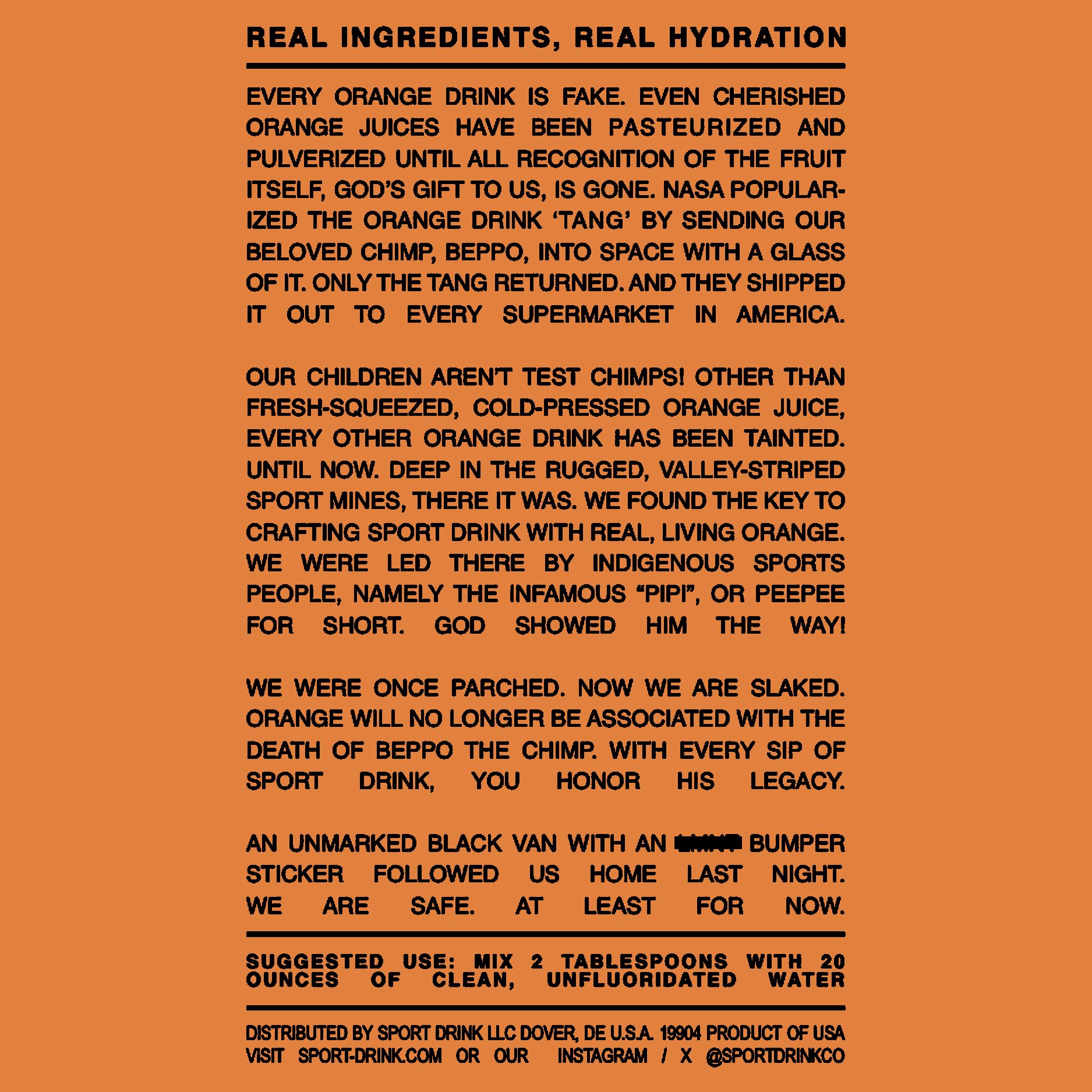 Sport Drink glass with bright orange-lime fizz for citrus hydration