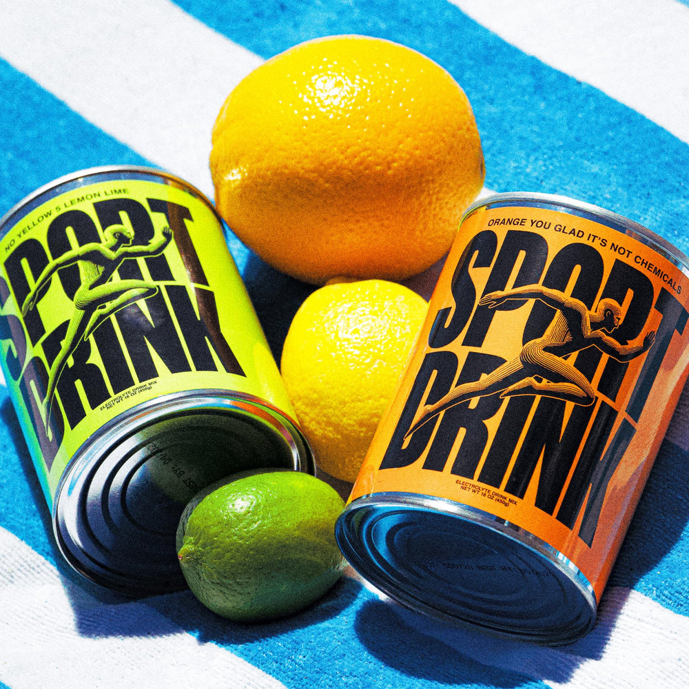 Sport Drink real fruit powder visual emphasizing natural flavor