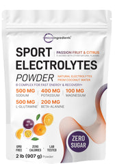 2 lb tub of Sport Electrolytes Powder with label