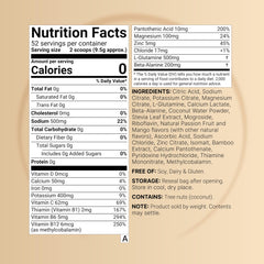 Scoop pouring powder into a glass of water