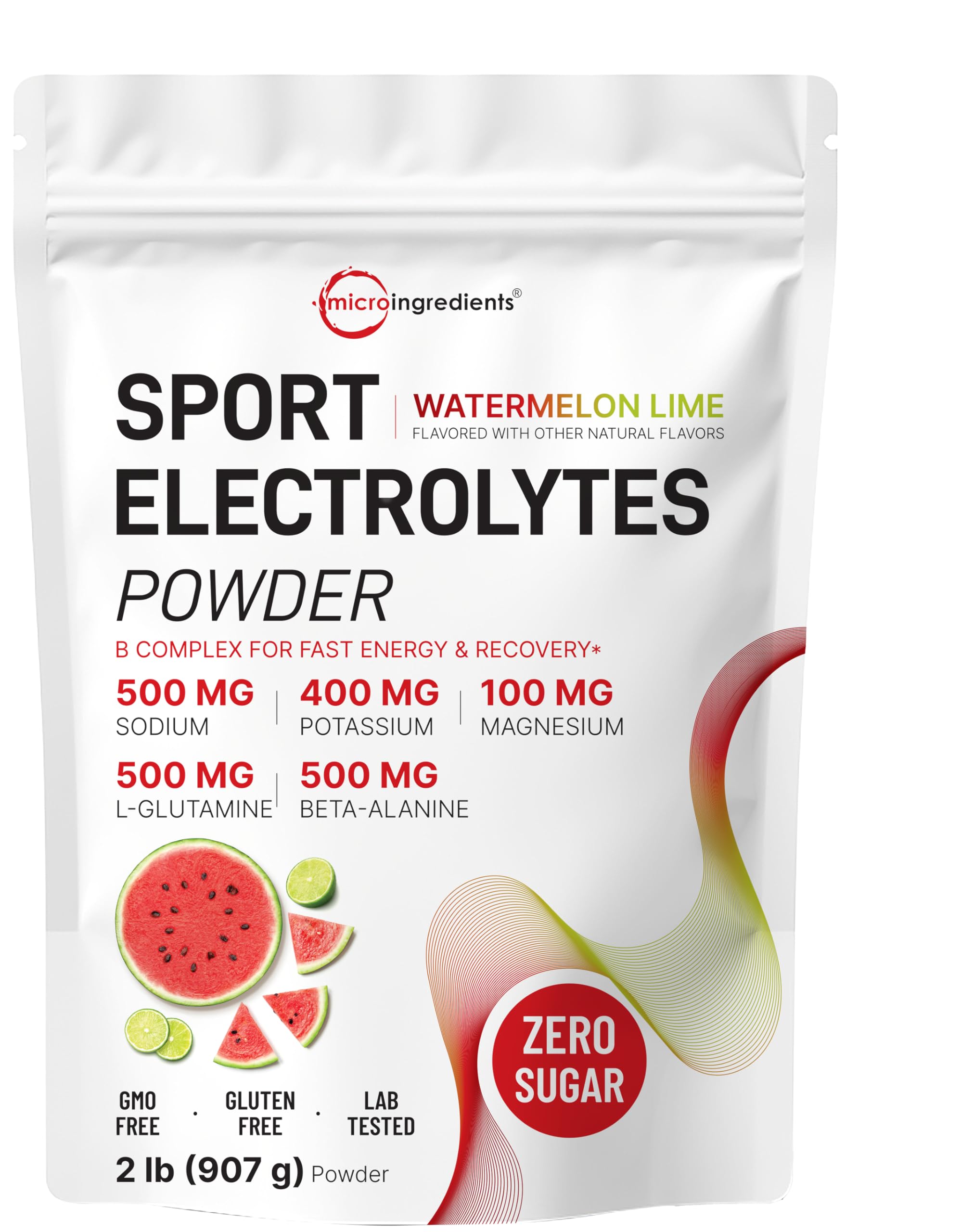 Sport Electrolytes Powder Watermelon Lime 2lb container with 90 servings