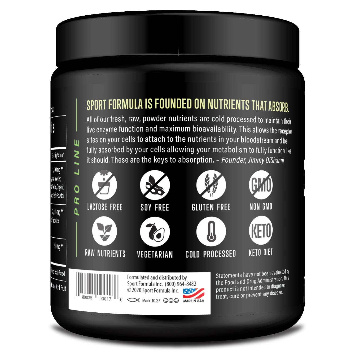 Label close-up showing organic and non-GMO claims