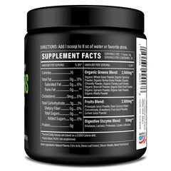 Ingredients and supplement facts for Sport Formula 99 Greens Powder