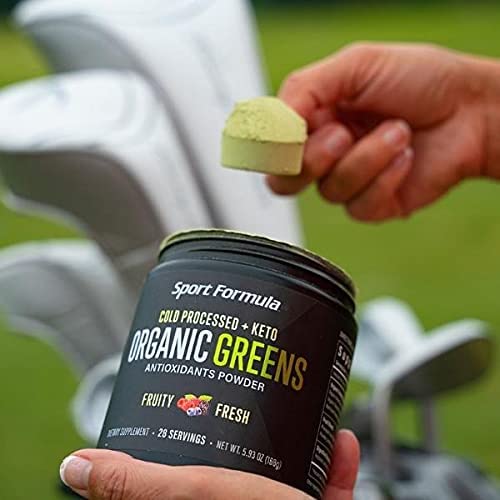 White-background packshot of Sport Formula 99 Organic Greens Powder