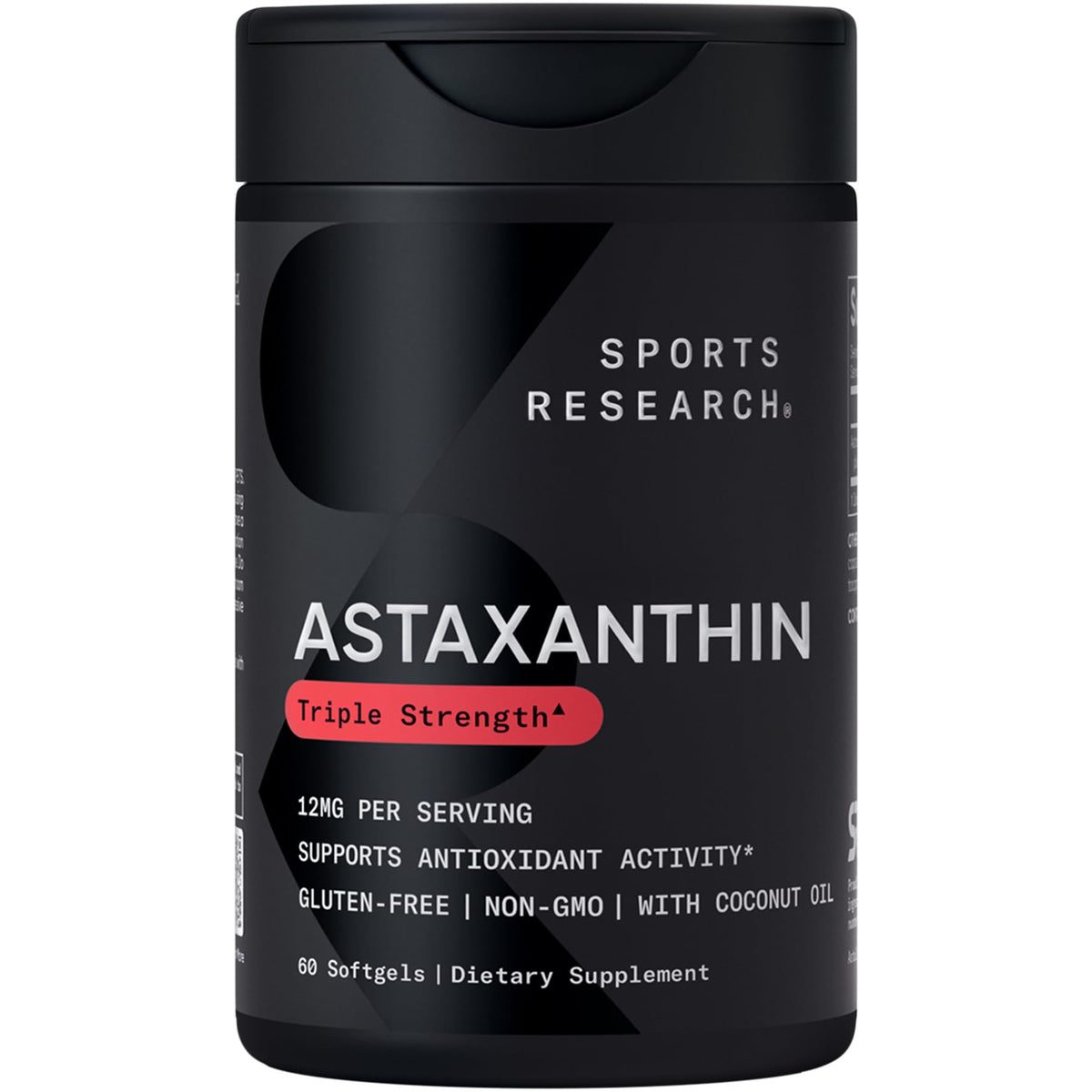 Sports Research Astaxanthin 12 mg bottle
