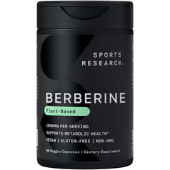 Sports Research Berberine bottle on white background