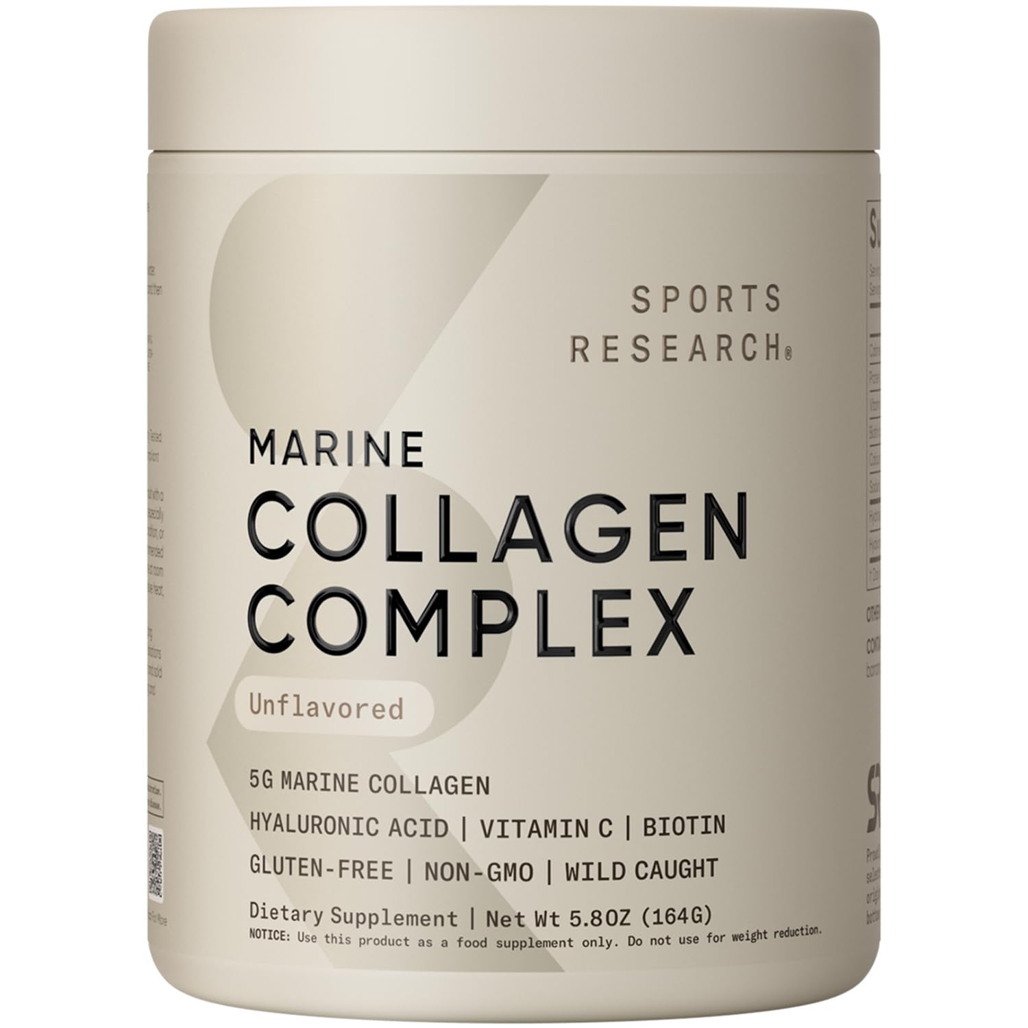 Sports Research Collagen Beauty Complex bottle with label
