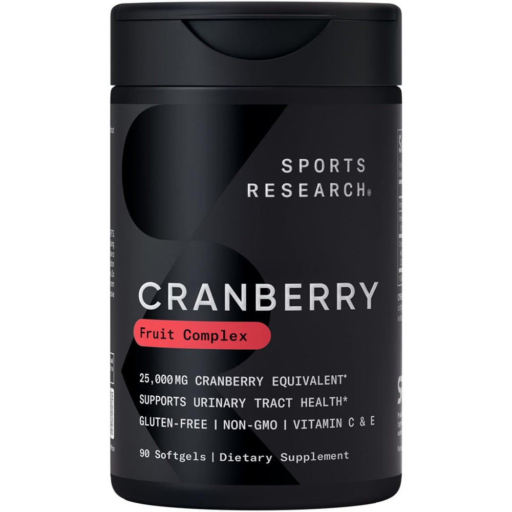 Sports Research Cranberry Softgels packaging