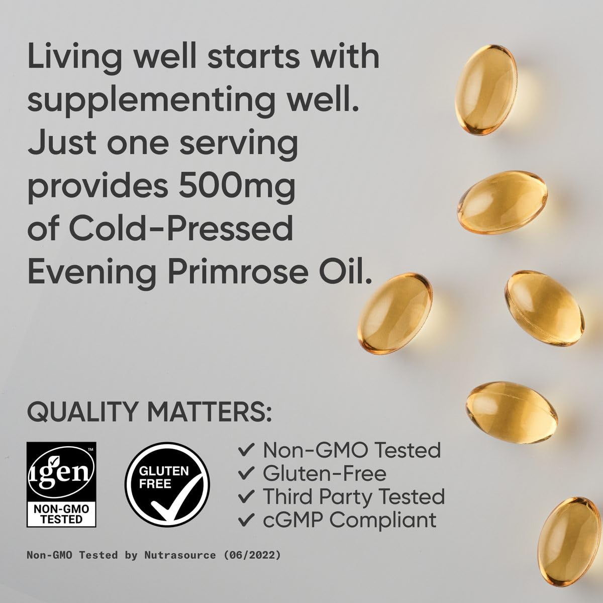 Ingredient panel for Evening Primrose Oil