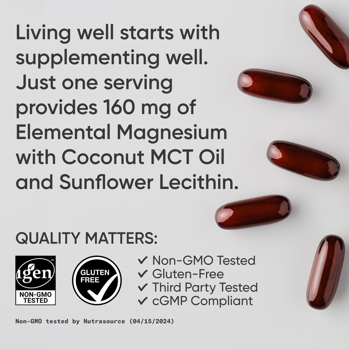 Liquid softgel capsules close-up