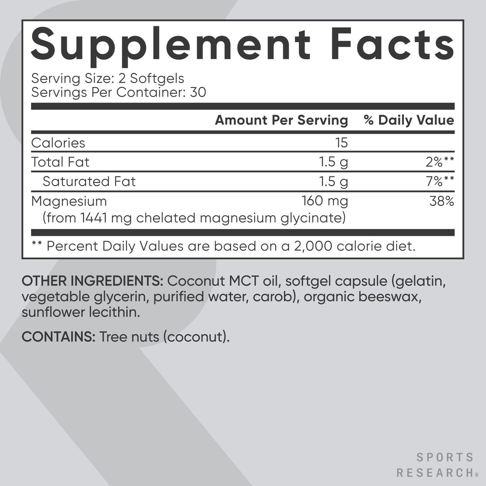 Sunflower lecithin supports absorption in this magnesium formula.