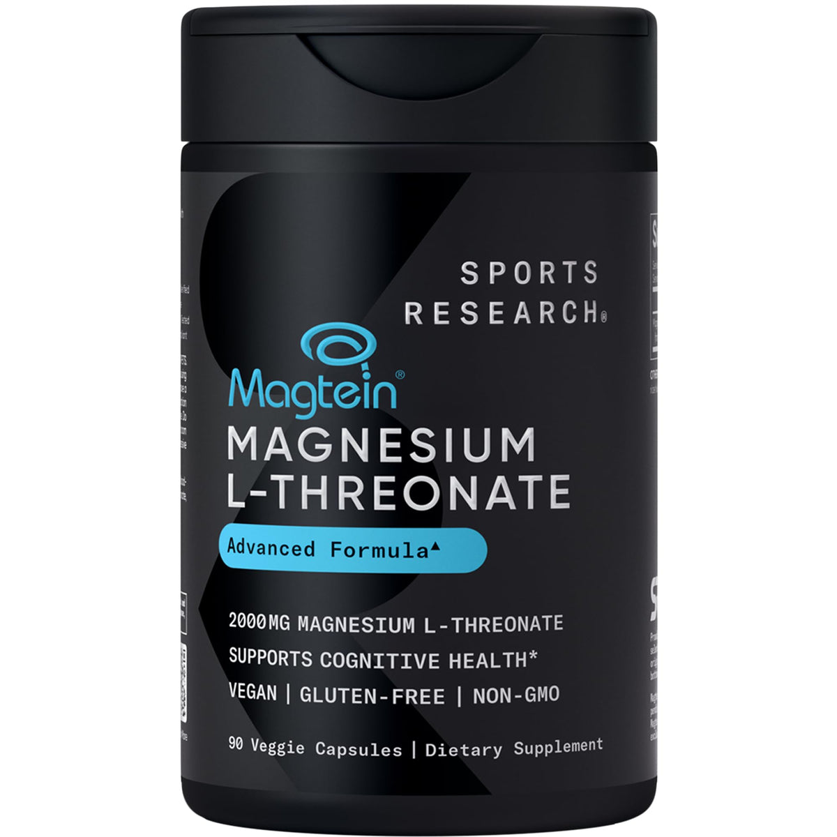 Sports Research Magtein Magnesium L-Threonate capsules bottle