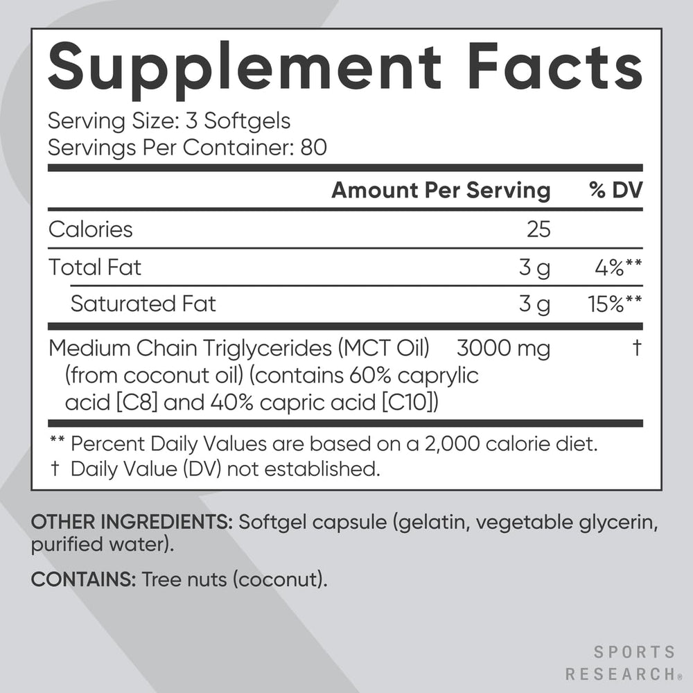 Travel-friendly MCT Oil softgels in a travel case