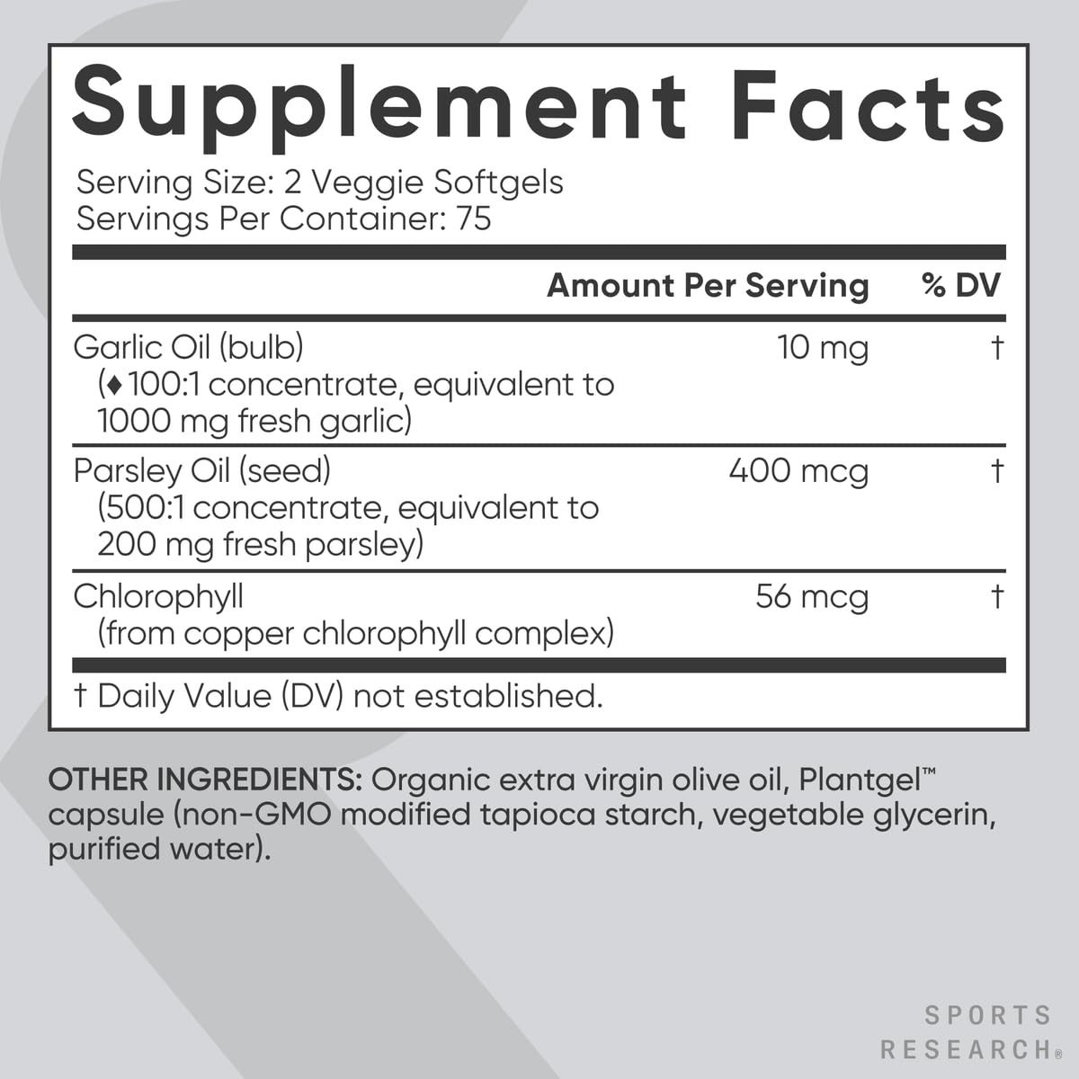 Vegan certified badge with plant-based softgels