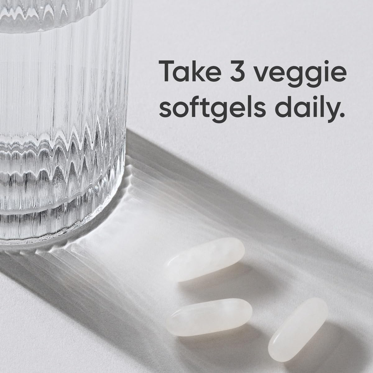Close-up of a veggie softgel capsule