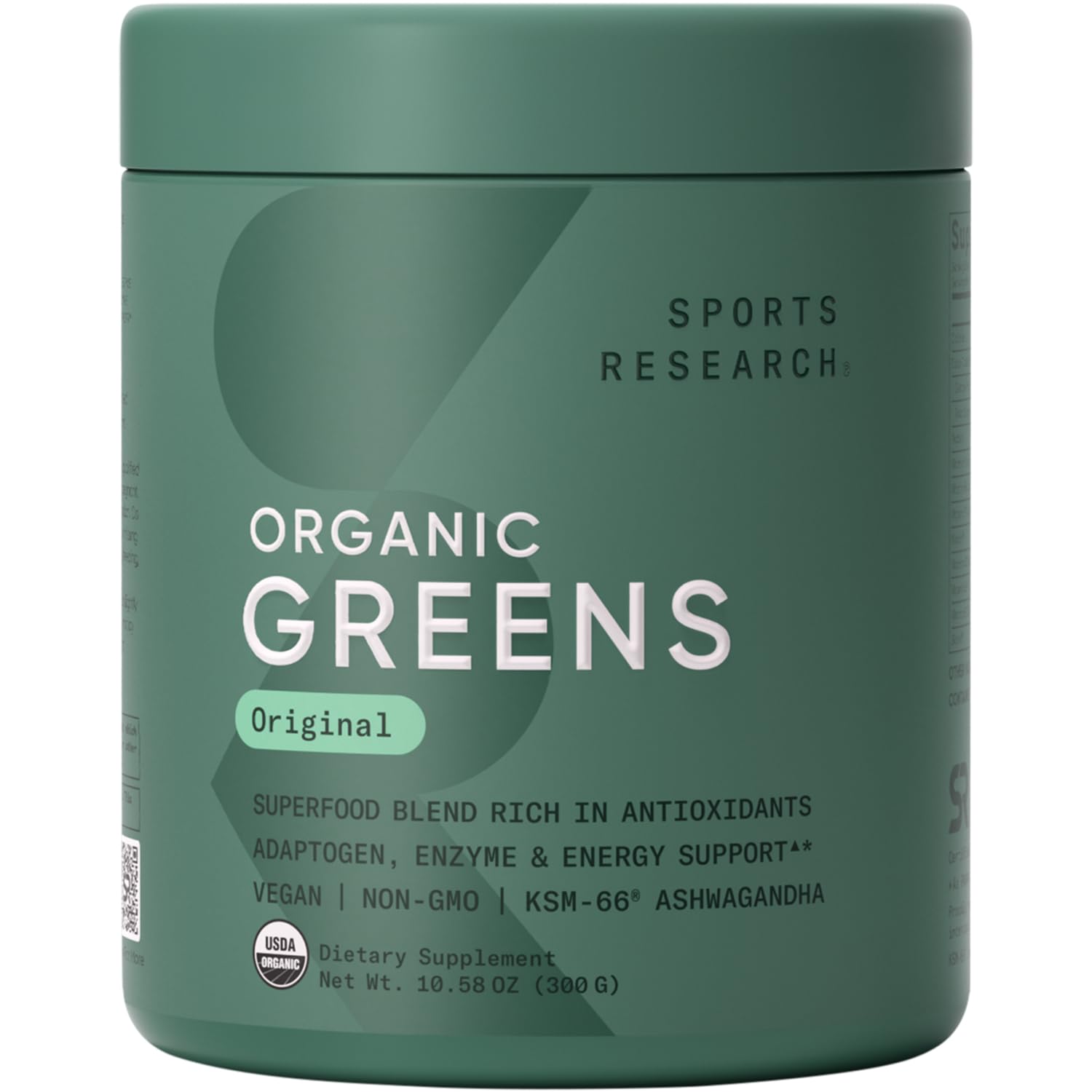Sports Research Organic Greens Original flavor – 30 servings