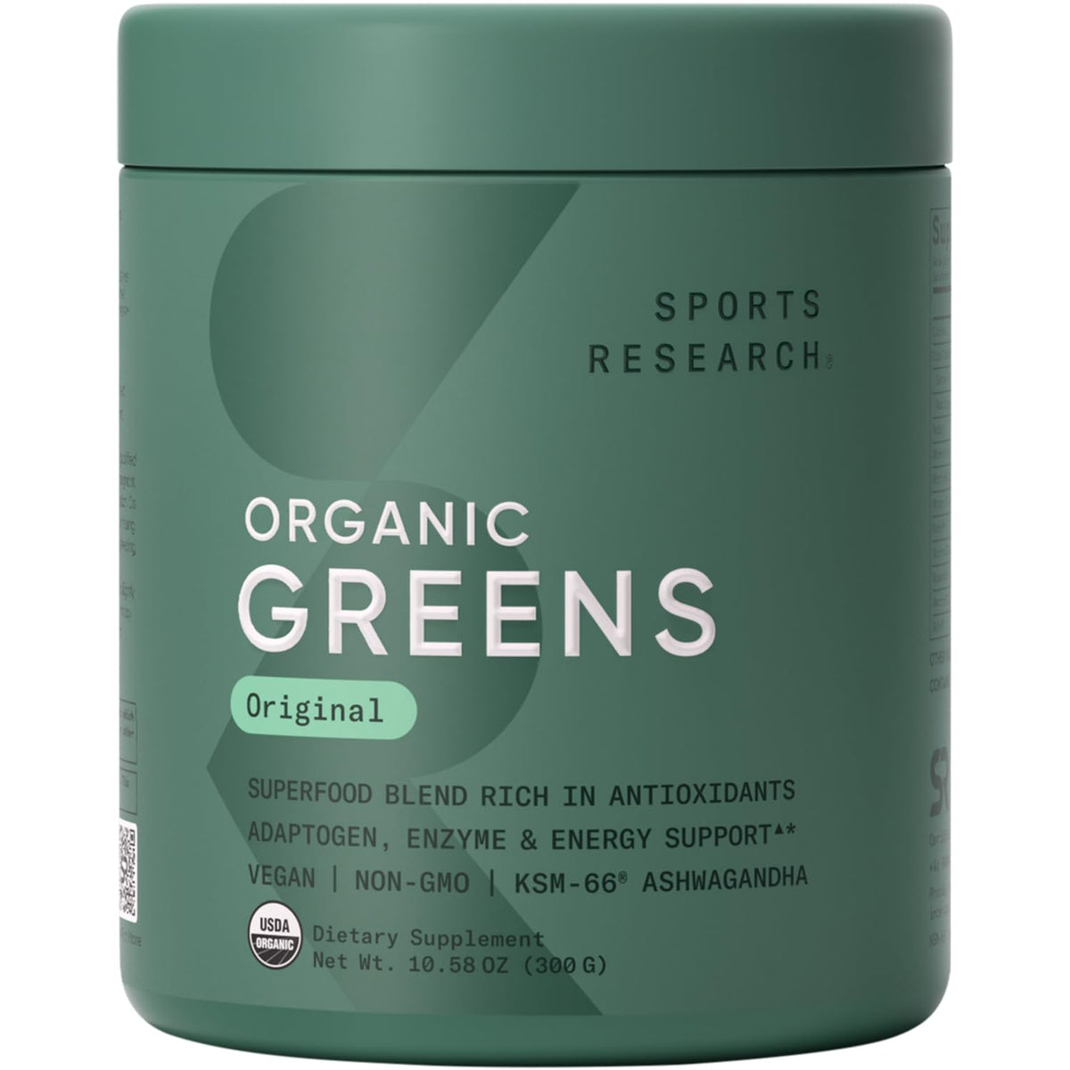 Sports Research Organic Greens Original flavor – 30 servings