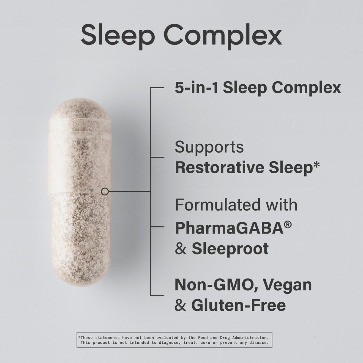 Sports Research Sleep Complex label close-up highlighting valerian and magnesium for relaxing nights