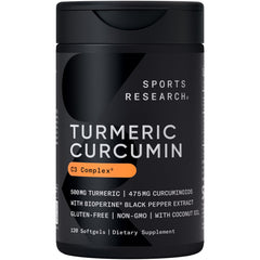 Sports Research Turmeric Curcumin C3 Complex softgel bottle