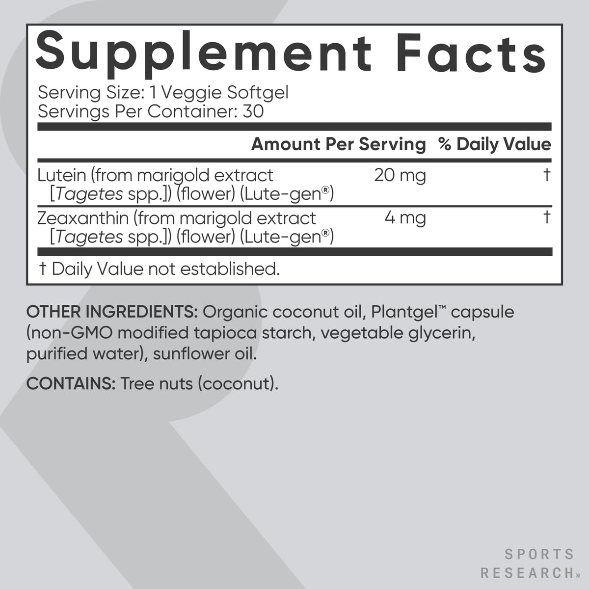 Vegan certified, gluten free, and non-GMO seals on packaging