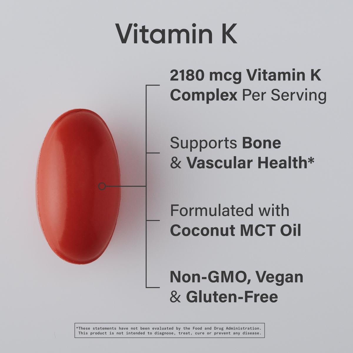 Close-up of bottle label showing Vitamin K Multi-Spectrum