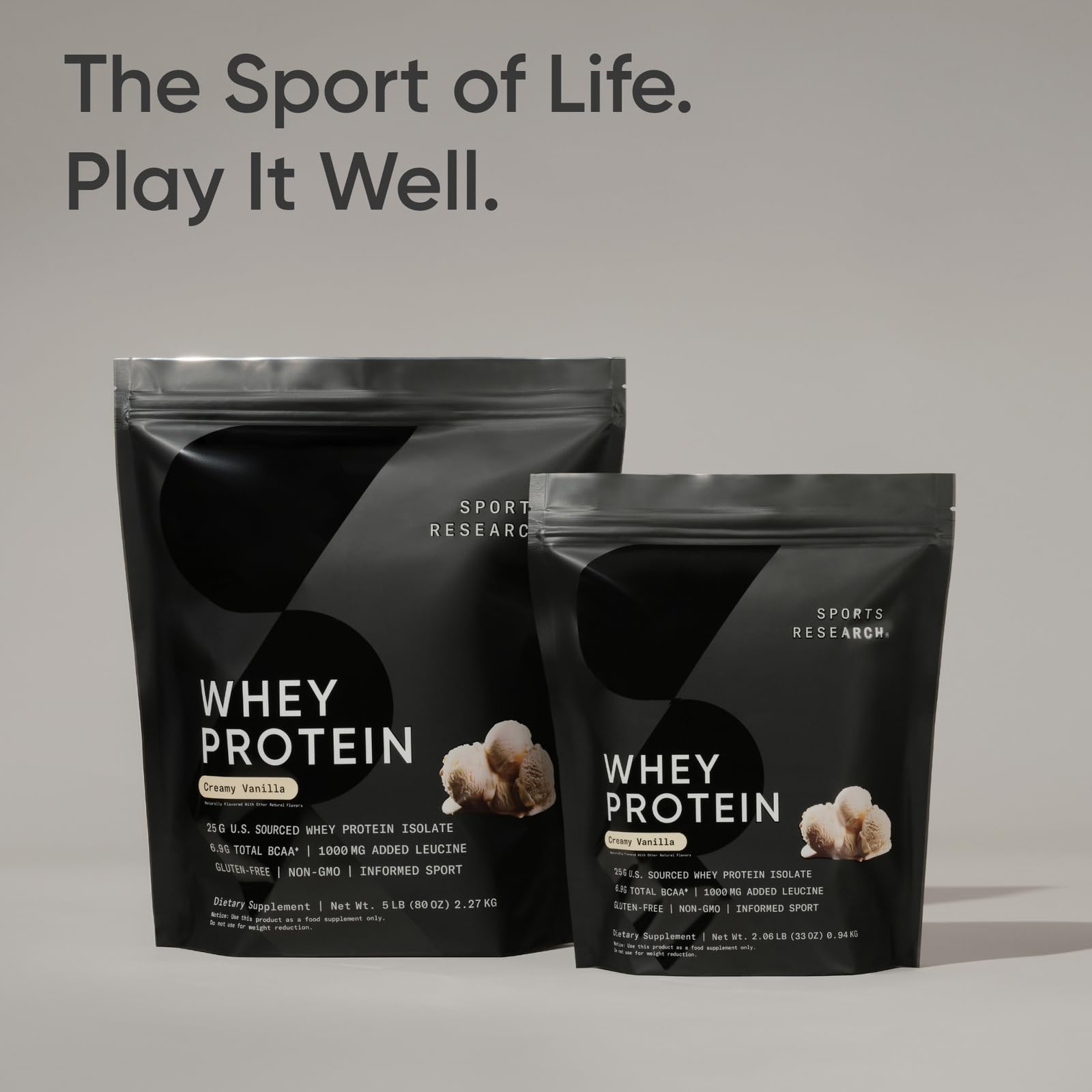 Shaker bottle with a vanilla whey protein shake