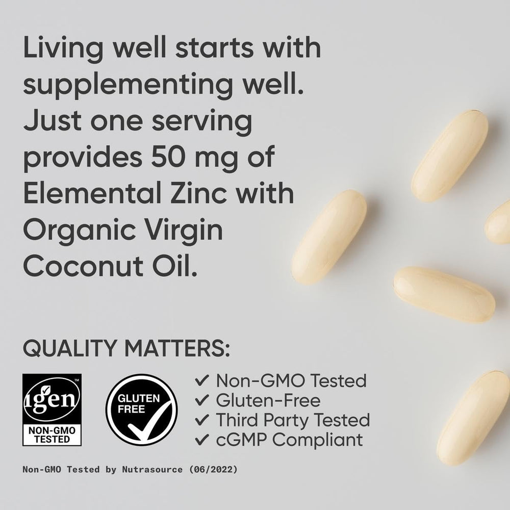 Ingredients and supplement facts for Sports Research Zinc Picolinate