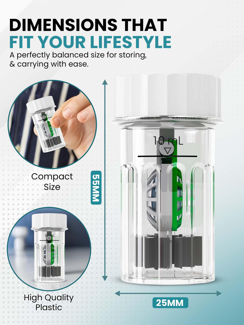 Durable safe-material lens case compatible with all brands