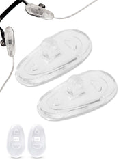 SPORTS WORLD VISION 17mm screw-in nose pads for glasses, soft silicone, A-shape