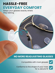 A-shaped 17mm screw-in nose pads for eyeglasses, comfortable silicone