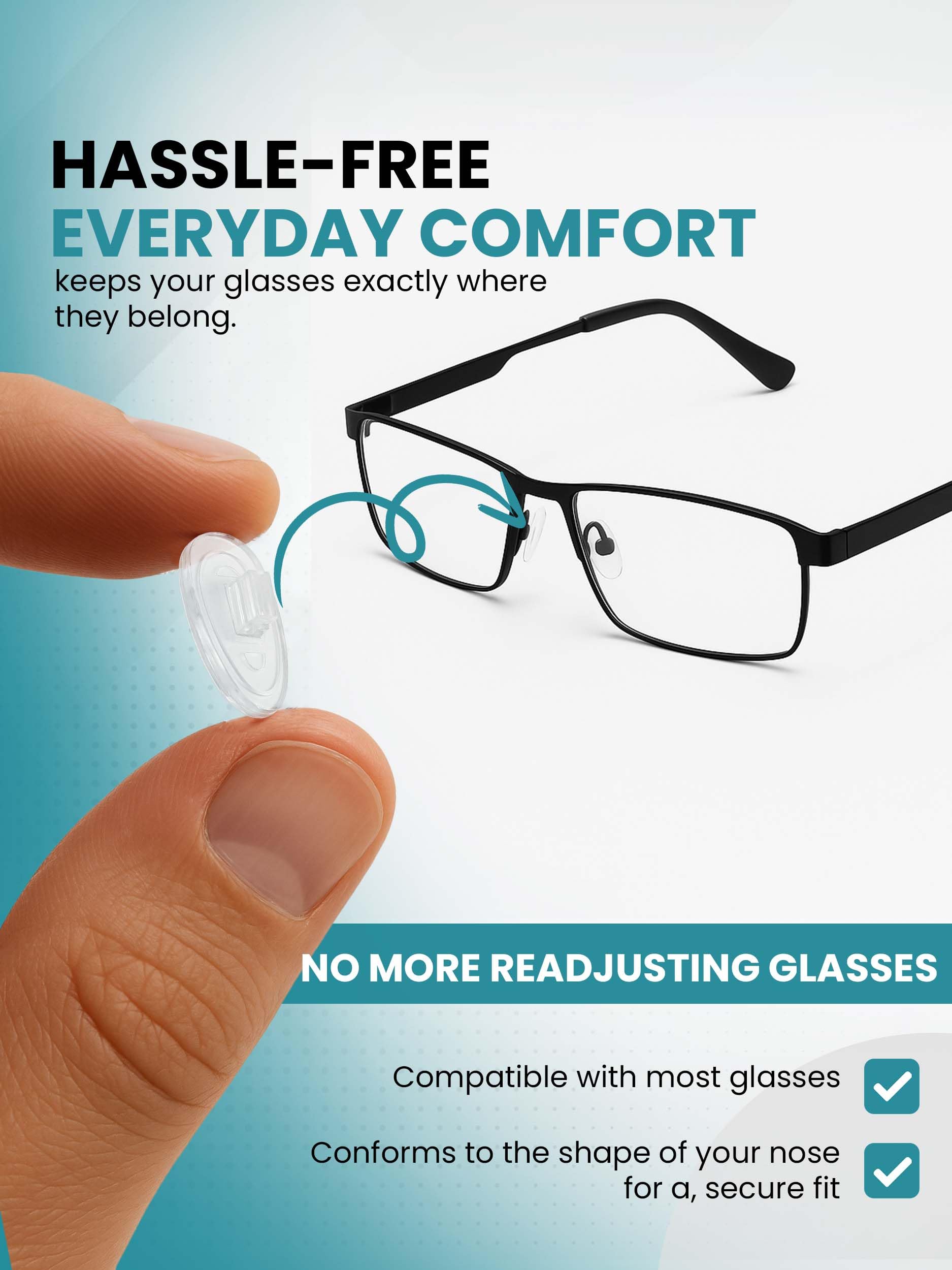 11mm nose pad size option for glasses