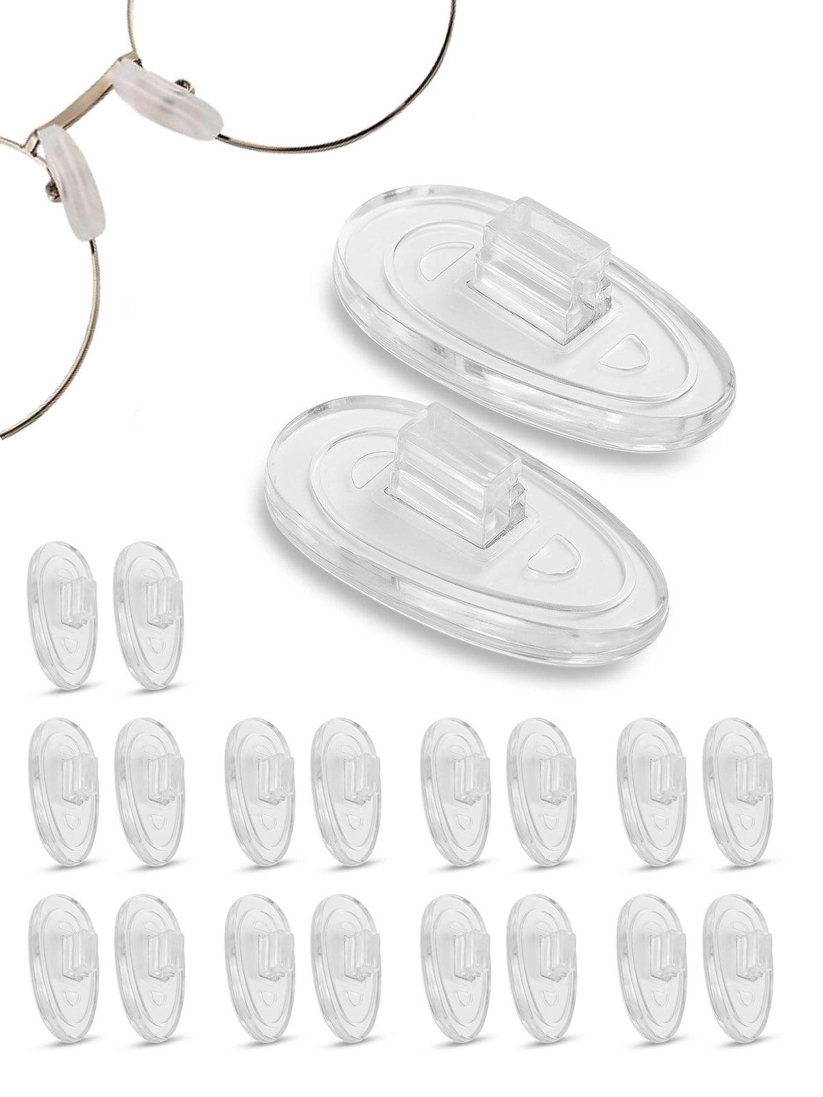 Premium soft silicone 13mm nose pads for glasses by Sports World Vision