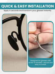 Soft silicone nose pad surface for all-day comfort