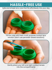 Durable lightweight plastic travel-friendly lens case