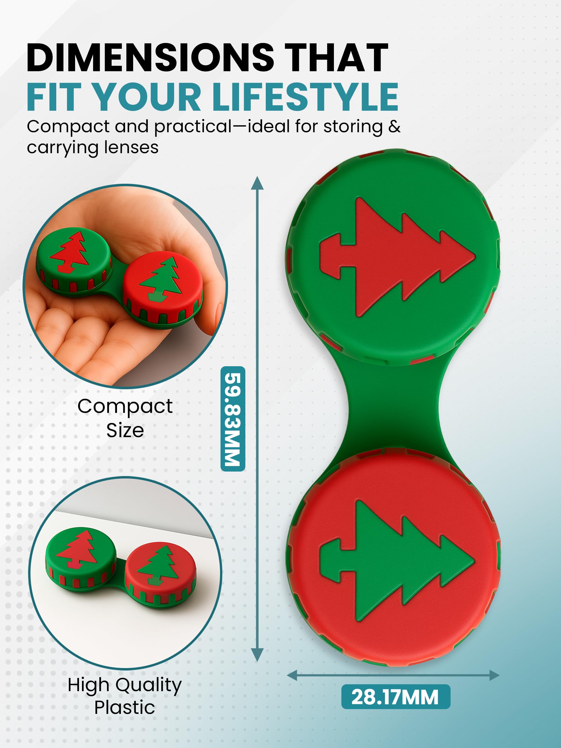 Compact design showing pocket/purse portability