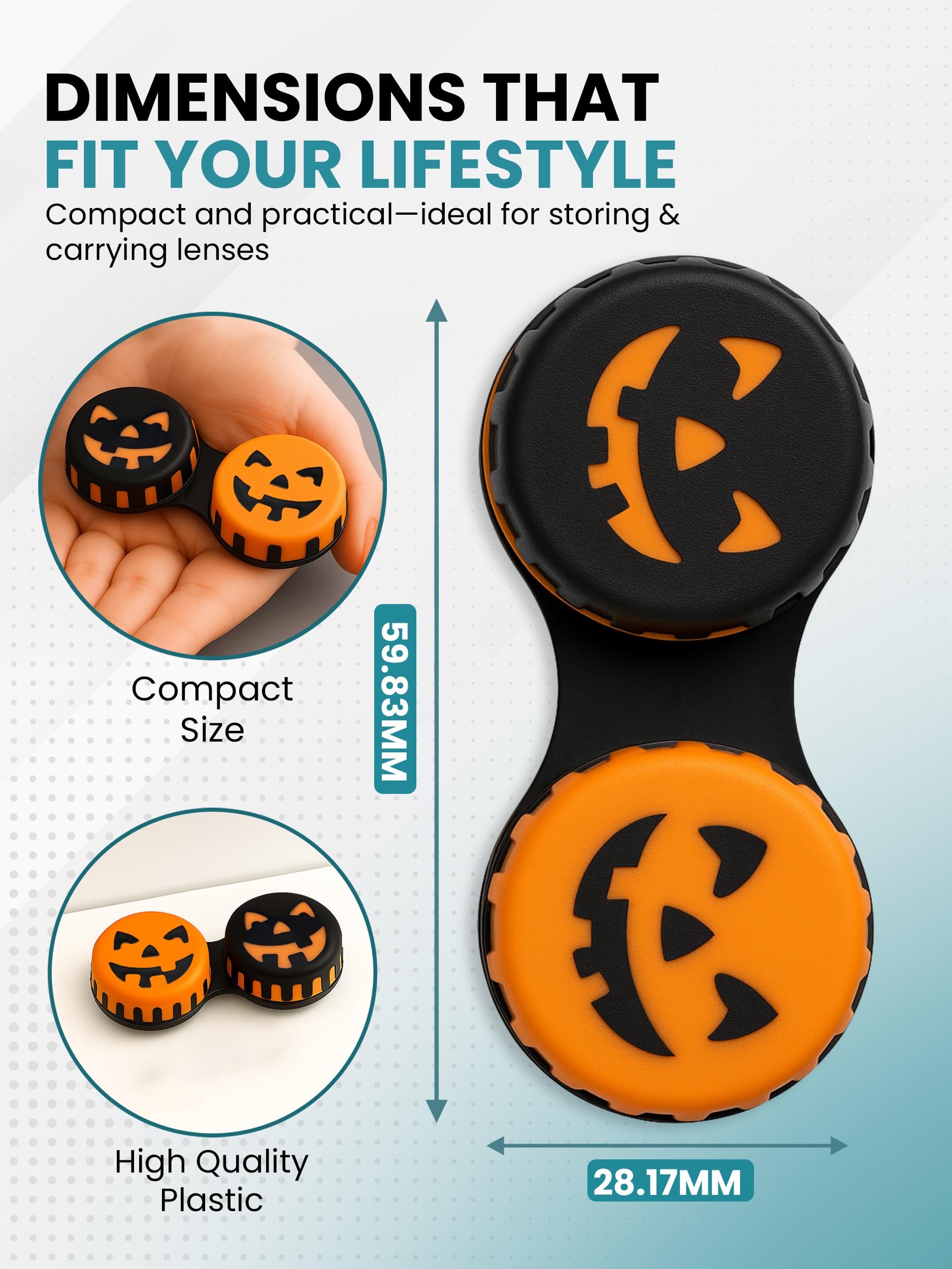 Heart-themed lens case for travel and storage