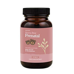Close up of prenatal vitamin ingredients