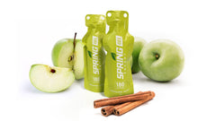 Spring Energy Awesome Sauce packet front for on-the-go vegan energy during runs