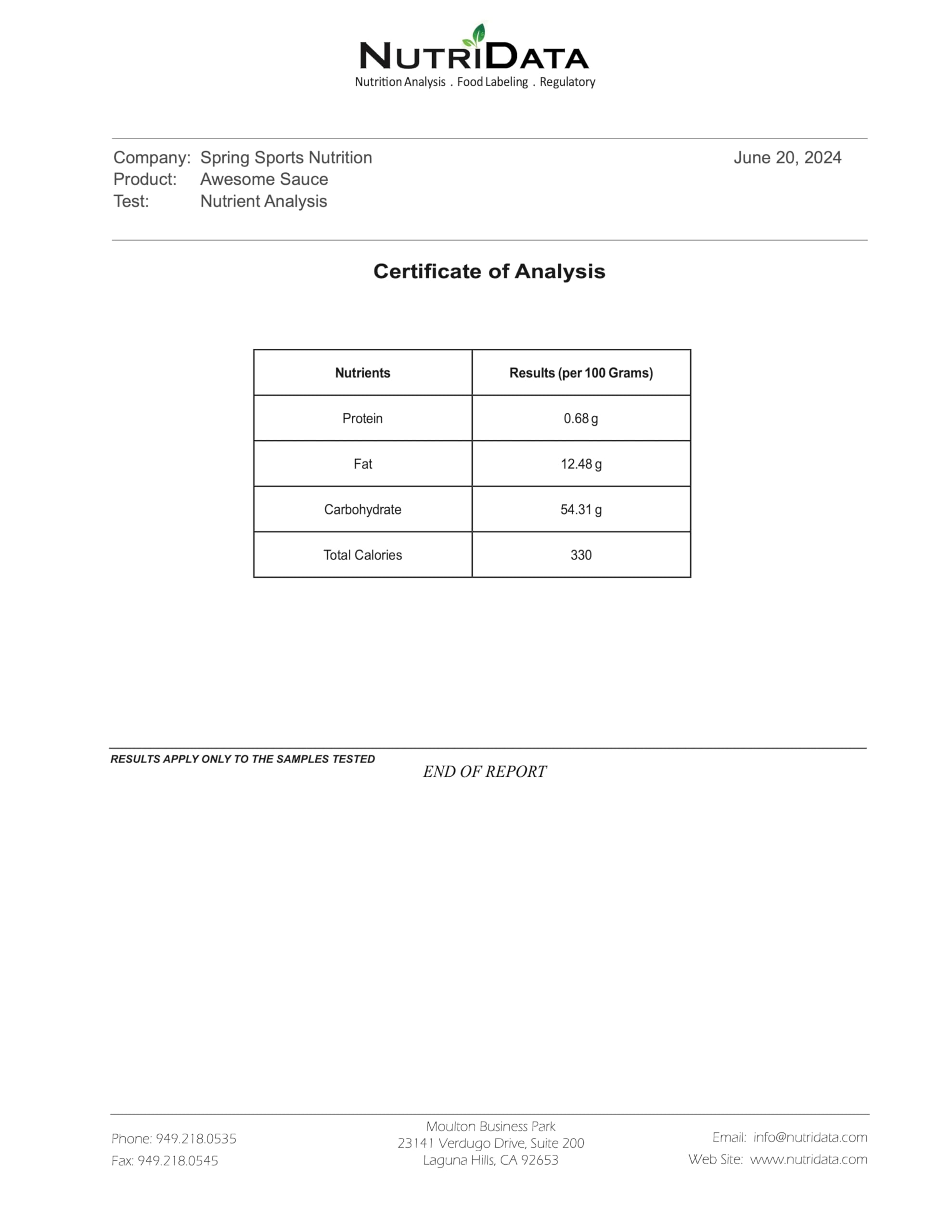 Spring Energy Cinnamon Apple Pie Gel texture closeup illustrates silky mouthfeel for easy consumption