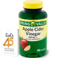 Spring Valley Apple Cider Vinegar Capsules bottle 450 mg 100-count