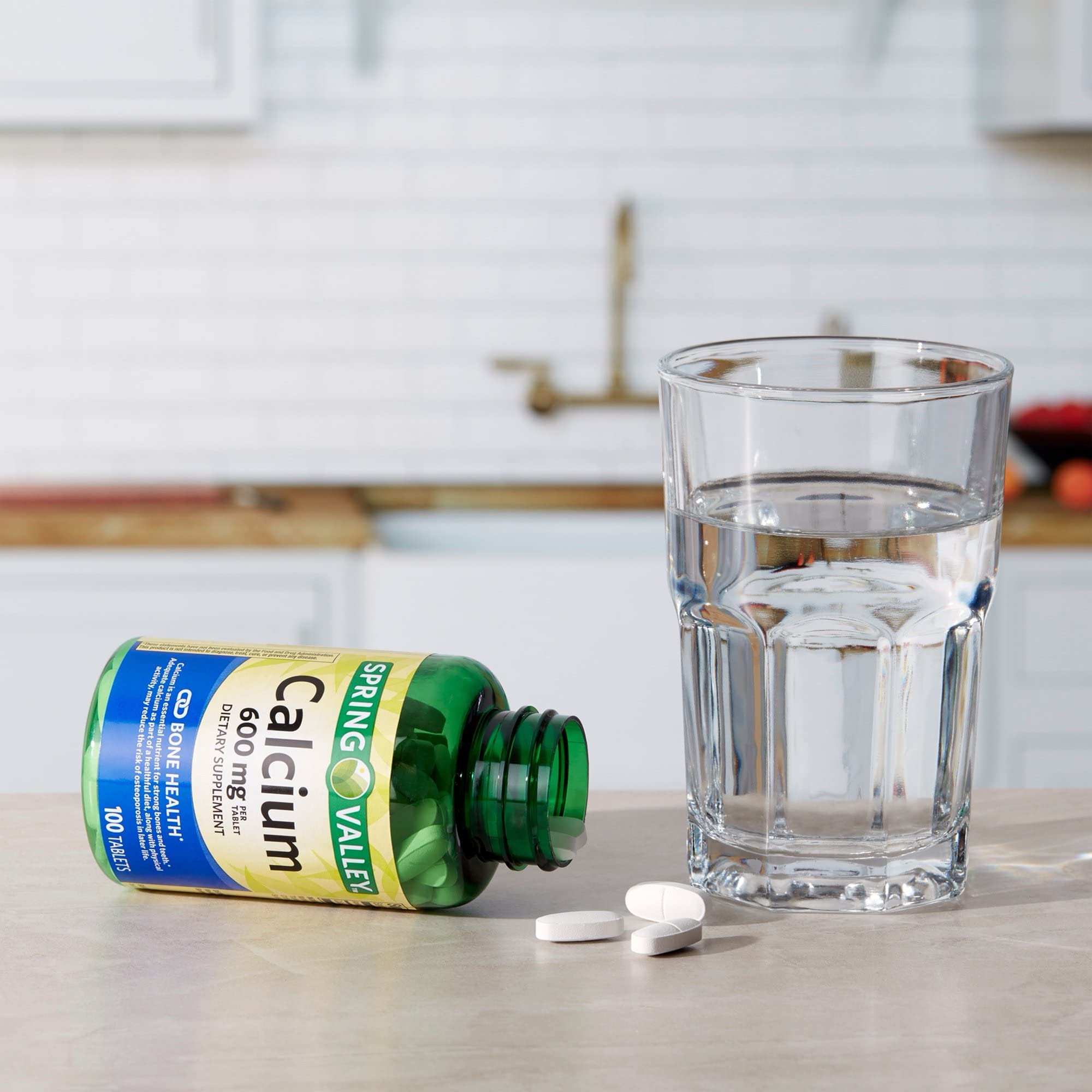 Full packaging of Spring Valley Calcium 600mg