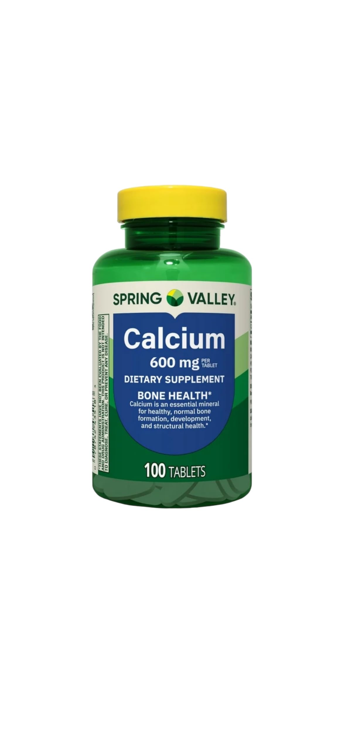 Close-up of Spring Valley Calcium Bone Health tablets