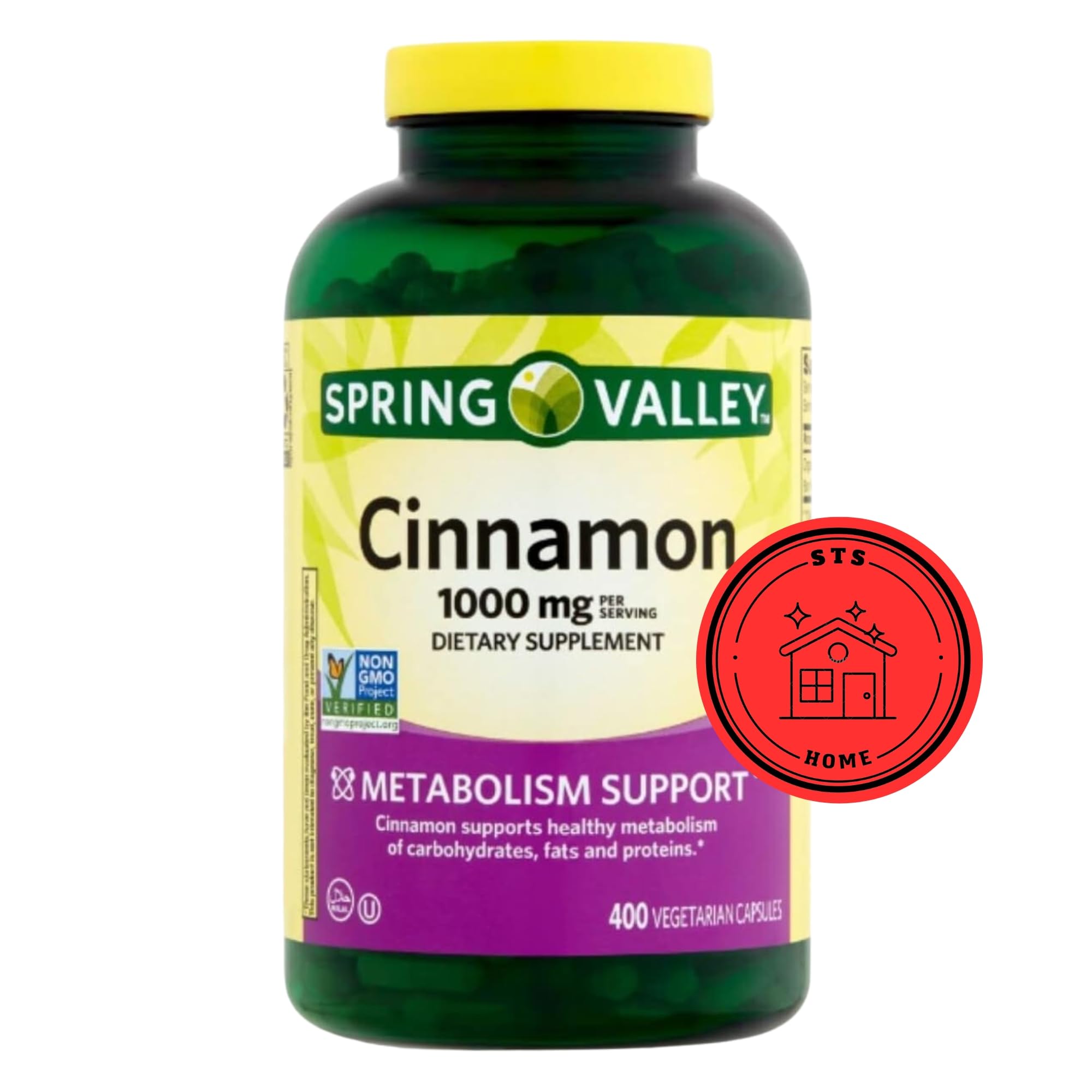 Spring Valley Cinnamon 1000 mg bottle – front view